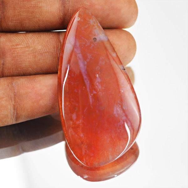 gemsmore:Amazing Natural Red Moss Agate Loose Gemstone
