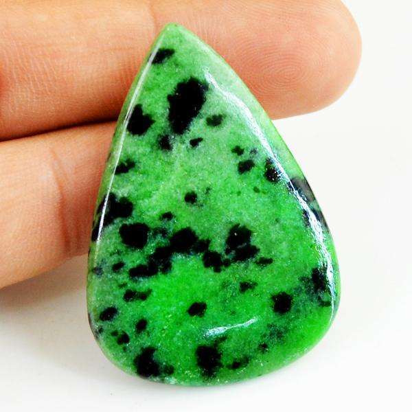 gemsmore:Amazing Natural Ruby Zoisite Pear Shape Untreated Loose Gemstone