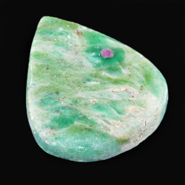 gemsmore:Amazing Natural Ruby Zoisite Pear Shape Untreated Loose Gemstone