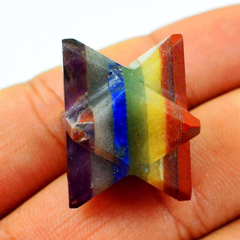 gemsmore:Amazing Natural Seven Chakra Healing Merkaba