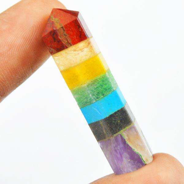 gemsmore:Amazing Natural Seven Chakra Healing Point