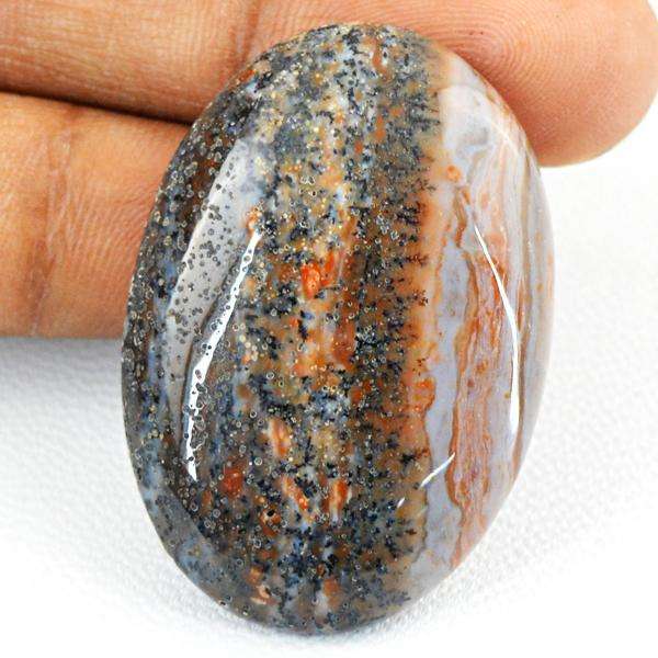 gemsmore:Amazing Oval Shape Dendrite Opal Untreated Loose Gemstone
