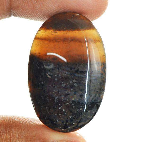 gemsmore:Amazing Oval Shape Dendrite Opal Untreated Loose Gemstone