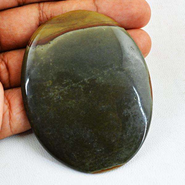 gemsmore:Amazing Oval Shape Polygram Jasper Untreated Loose Gemstone