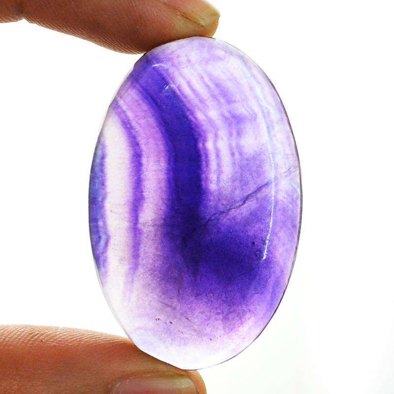 gemsmore:Amazing Oval Shape Purple Amethyst Untreated Loose Gemstone