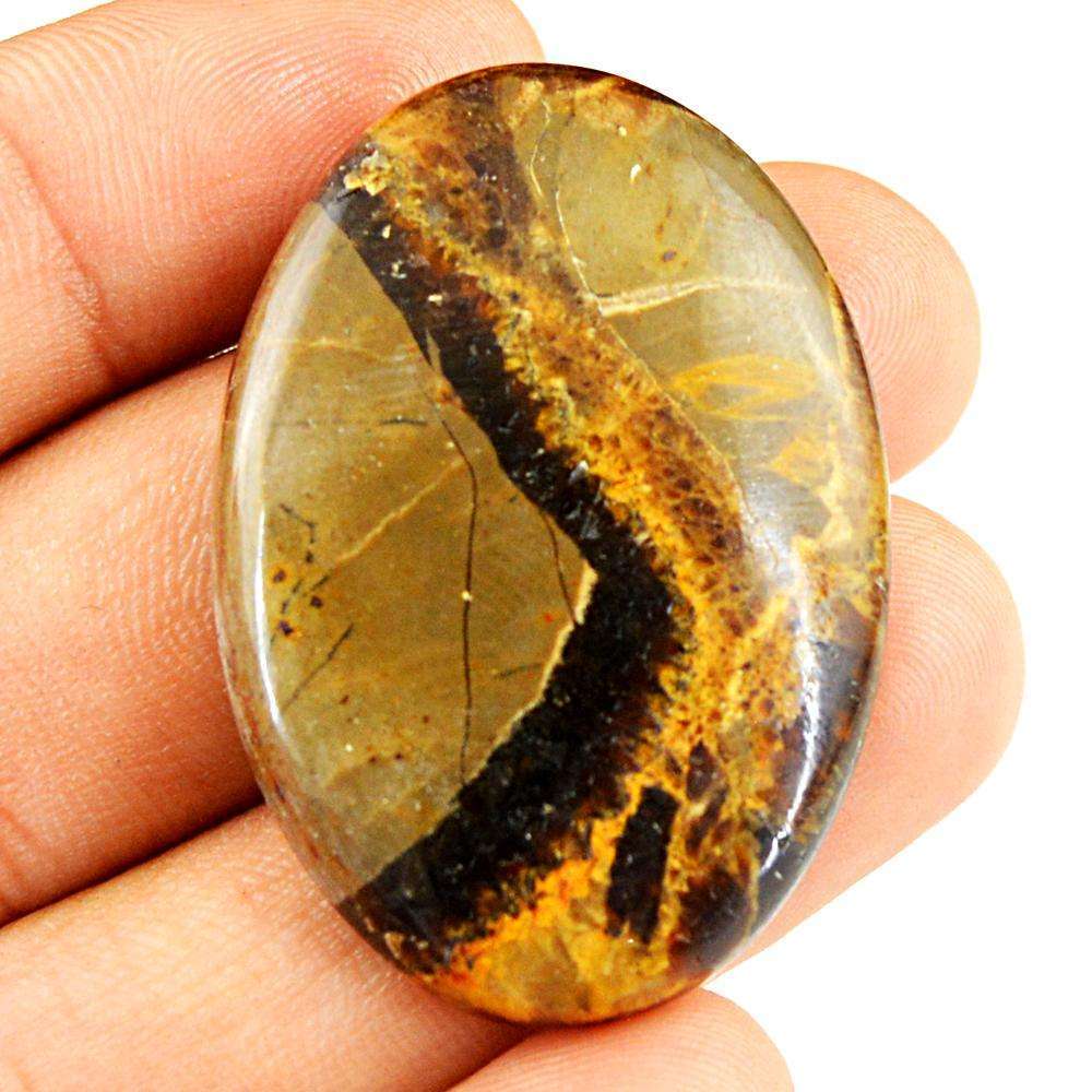 gemsmore:Amazing Oval Shape Septarian Agate Untreated Loose Gemstone