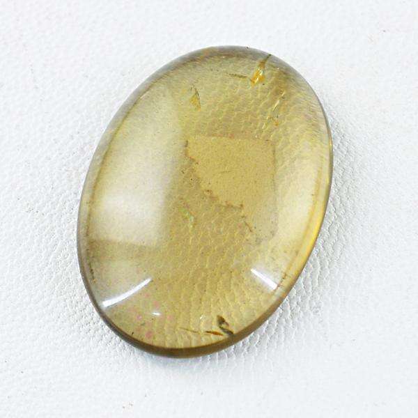 gemsmore:Amazing Oval Shape Smoky Quartz Untreated Loose Gemstone