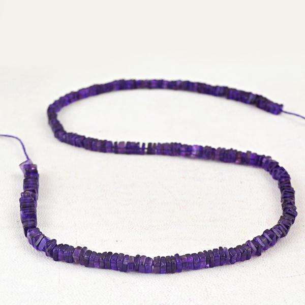 gemsmore:Amazing Purple Amethyst Drilled Beads Strand
