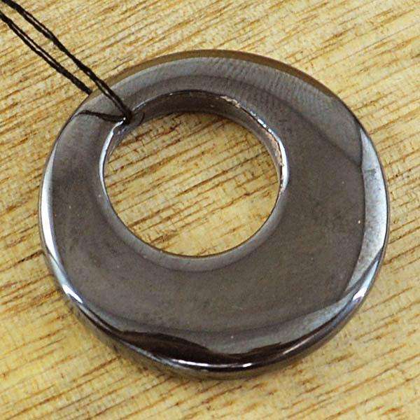 gemsmore:Amazing Round Shape Hematite Untreated Loose Drilled Gemstone