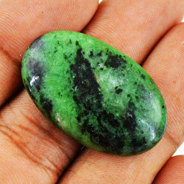 gemsmore:Amazing Ruby Zoisite Oval Shape Untreated Loose Gemstone