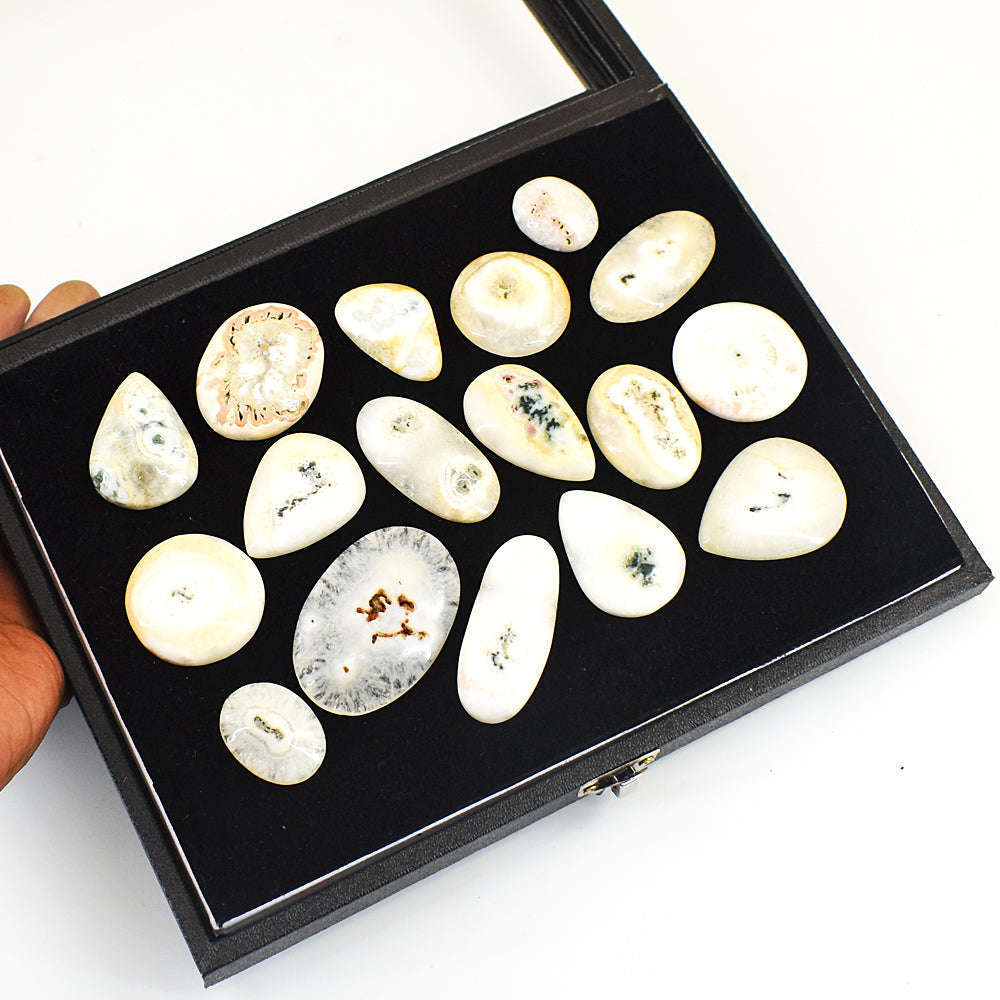 gemsmore:Amazing Solar Quartz Untreated Gemstone Cabochon Lot
