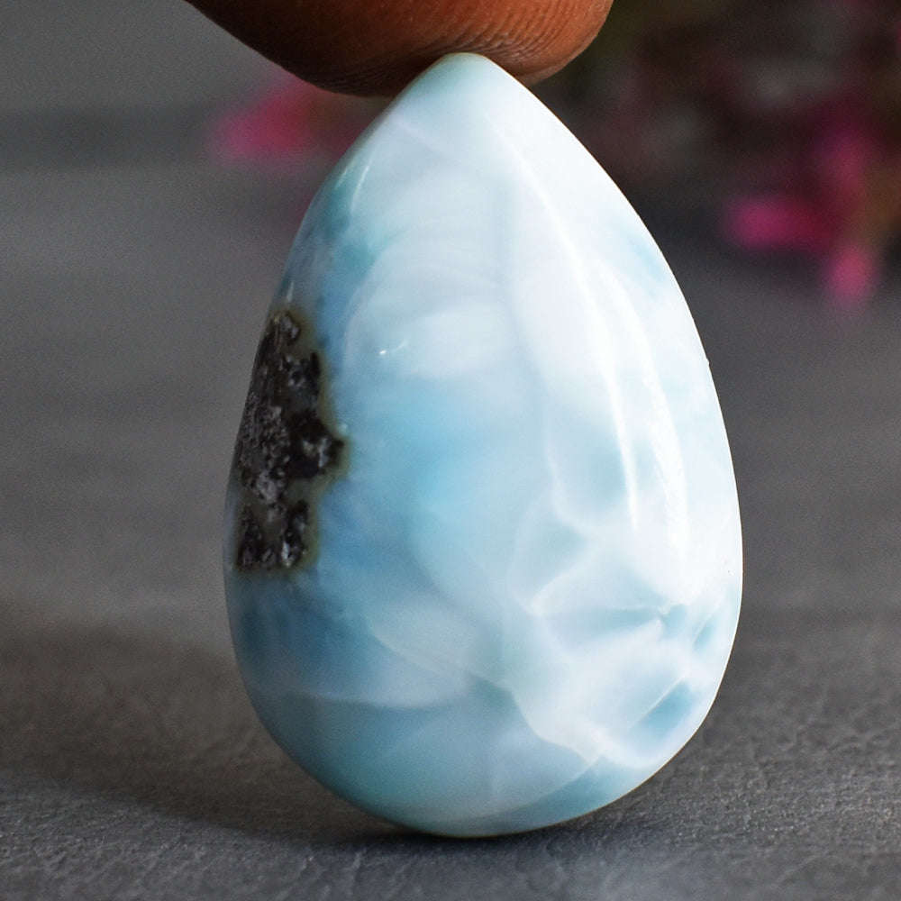 gemsmore:Artisian 24 Carats  Genuine Larimar Gemstone