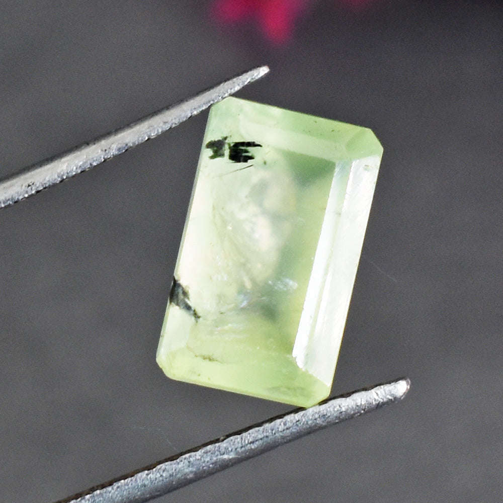 gemsmore:Artisian 6 Carats  Genuine Phrenite Gemstone