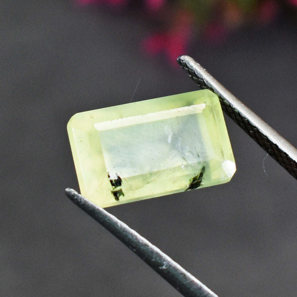 gemsmore:Artisian 6 Carats  Genuine Phrenite Gemstone