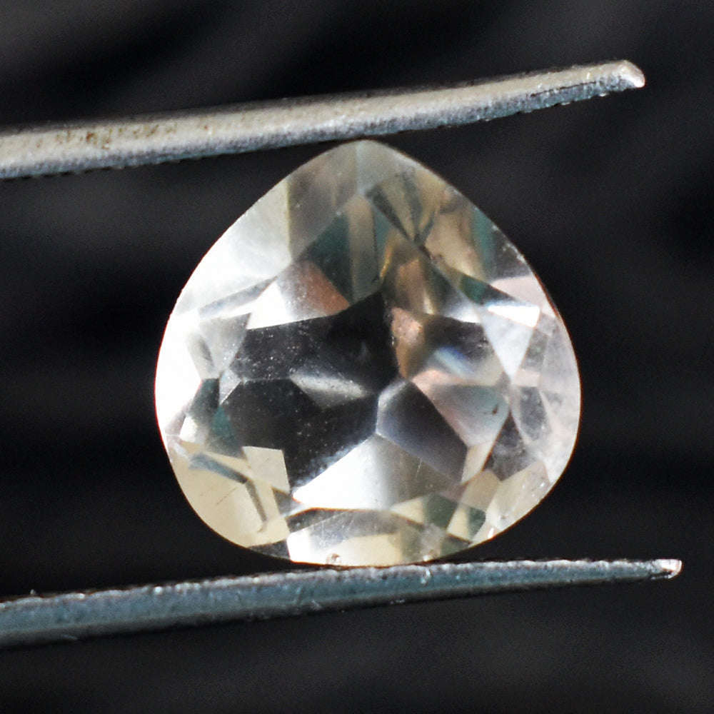 gemsmore:Awesome 6 Cts Genuine White Quartz Faceted Gemstone