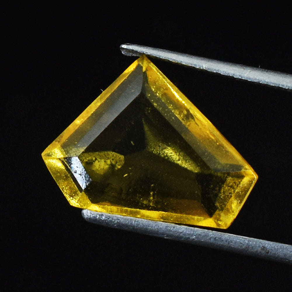 gemsmore:Beautiful 7 Carats Genuine Lemon Quartz Gemstone