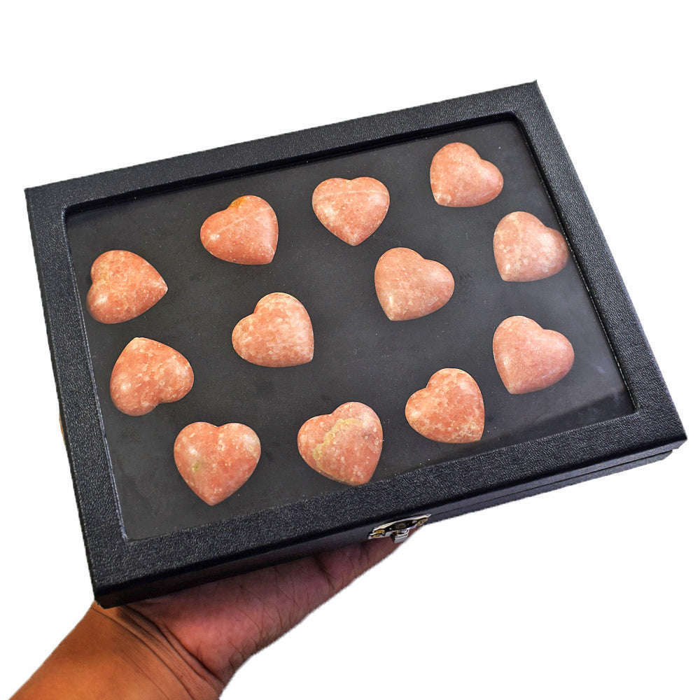 gemsmore:Beautiful Pink Amazonite Untreated Gemstone Cabochon Lot