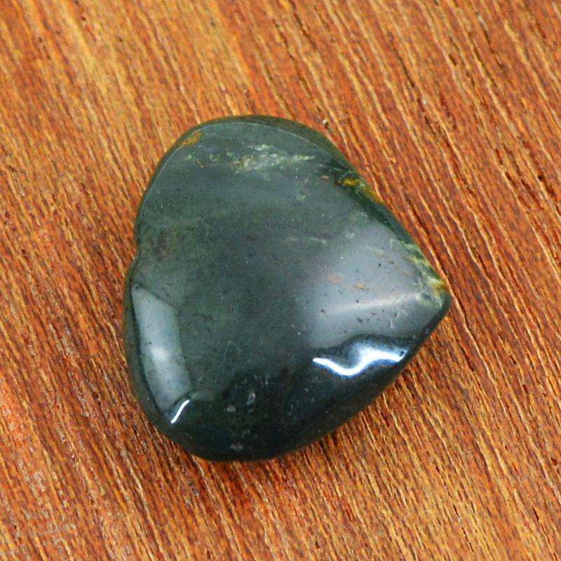 gemsmore:Blood Green Jasper Gemstone Natural Untreated Heart Shape