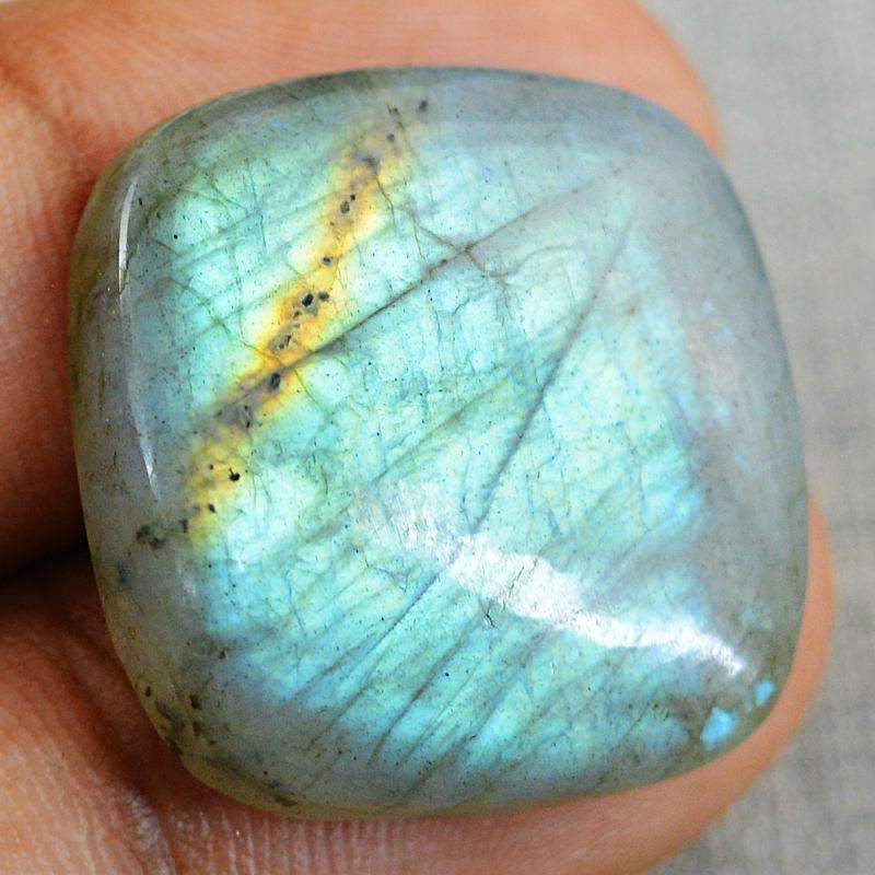 gemsmore:Blue Flash Labradorite Gemstone Natural Unheated