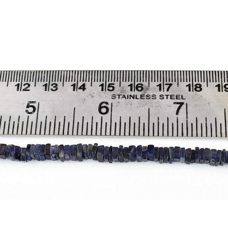 gemsmore:Blue Tanzanite Beads Strand Natural Drilled