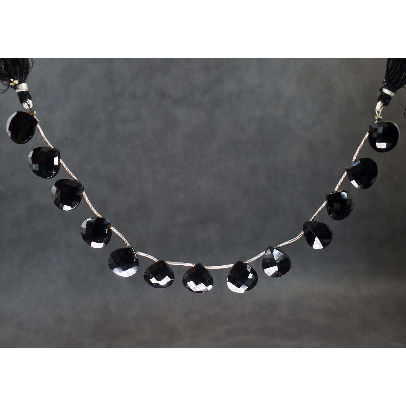 gemsmore:Carats 161 Genuine Spinel Faceted Beads Strand Of 09 Inches
