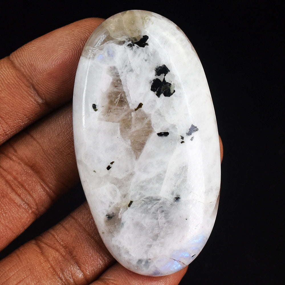 gemsmore:Carats 163 Genuine Blue Flash Moonstone Gemstone