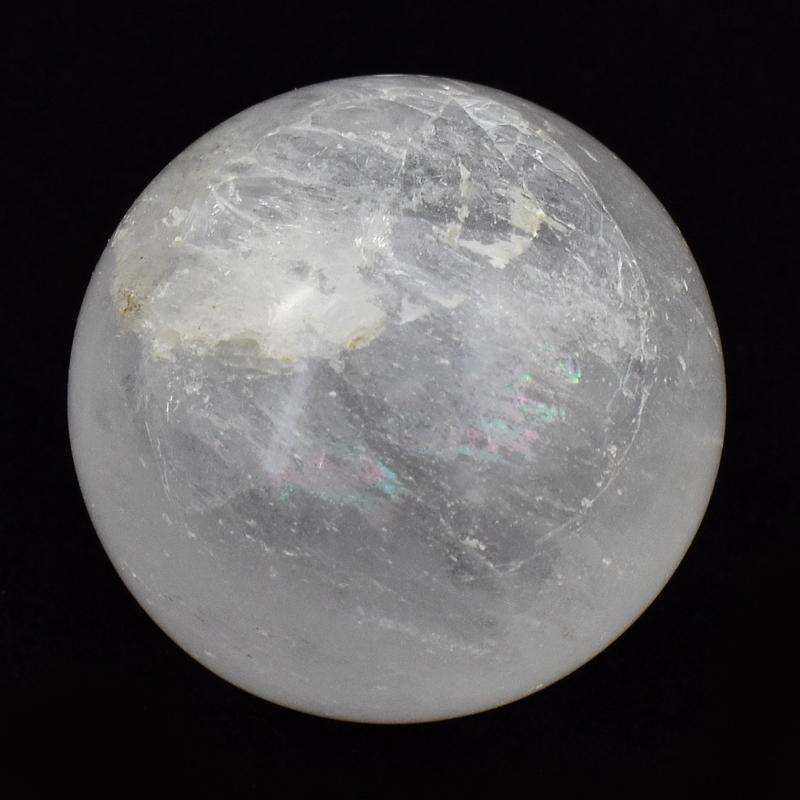 gemsmore:Carved White Quartz Reiki Healing Sphere