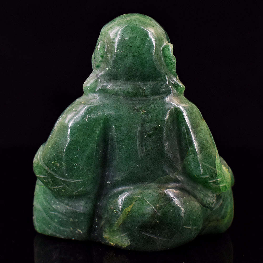 gemsmore:Craftsmen Jade Hand Carved Genuine Crystal Gemstone Carving Laughing Buddha