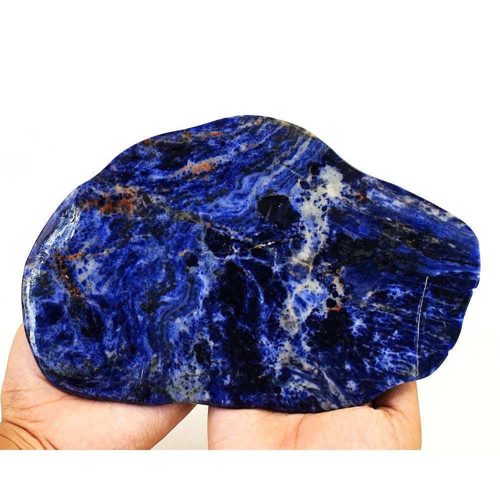 gemsmore:Craftsmen Sodalite Hand Carved Genuine Crystal Gemstone Carving Twin Horse