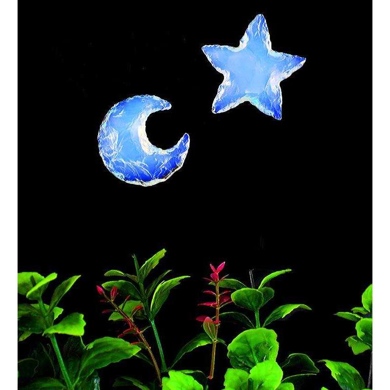 gemsmore:Crystal  Healing Opalite Moon & Opalite Star - Combo Deal