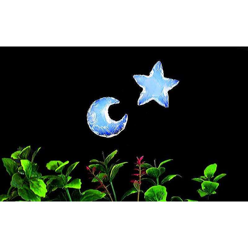 gemsmore:Crystal  Healing Opalite Moon & Opalite Star - Combo Deal