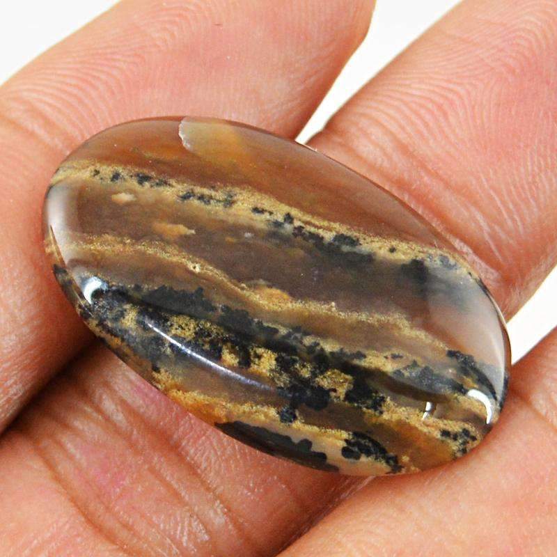 gemsmore:Desert Agate Gemstone Natural Oval Shape