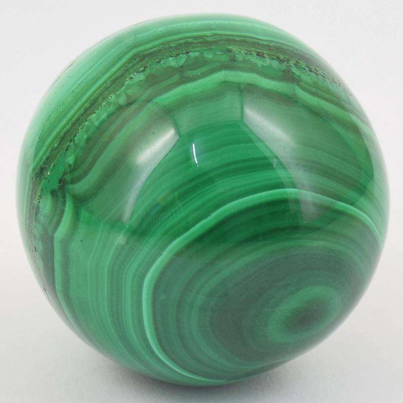 gemsmore:Designer Hand Carved Malachite Healing Sphere