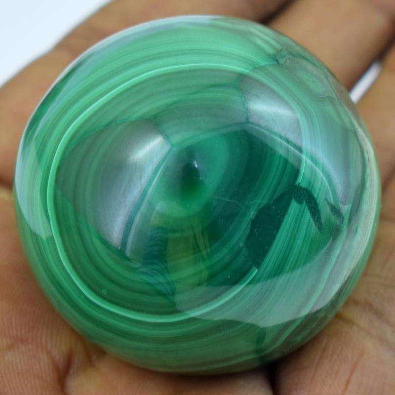 gemsmore:Designer Hand Carved Malachite Healing Sphere