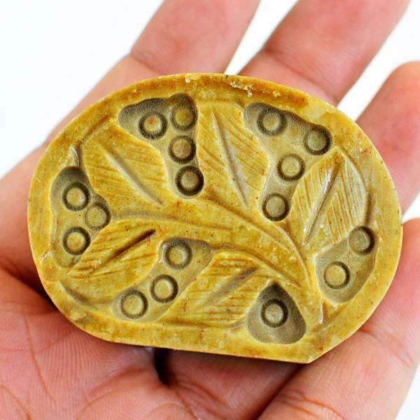 gemsmore:Designer Jasper Hand Carved Gemstone Jewellery Box