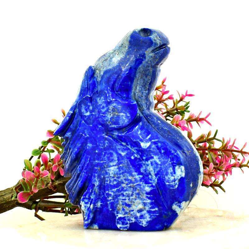 gemsmore:Detailed Hand Carved Blue Lapis Lazuli Horse Bust
