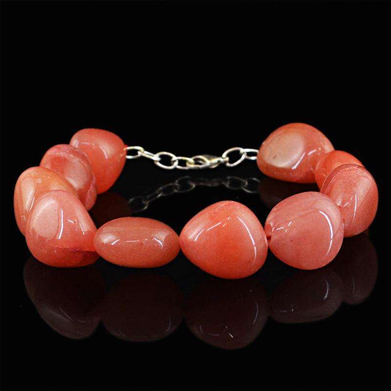 gemsmore:Exclusive Agate Bracelet - Natural Untreated Beads