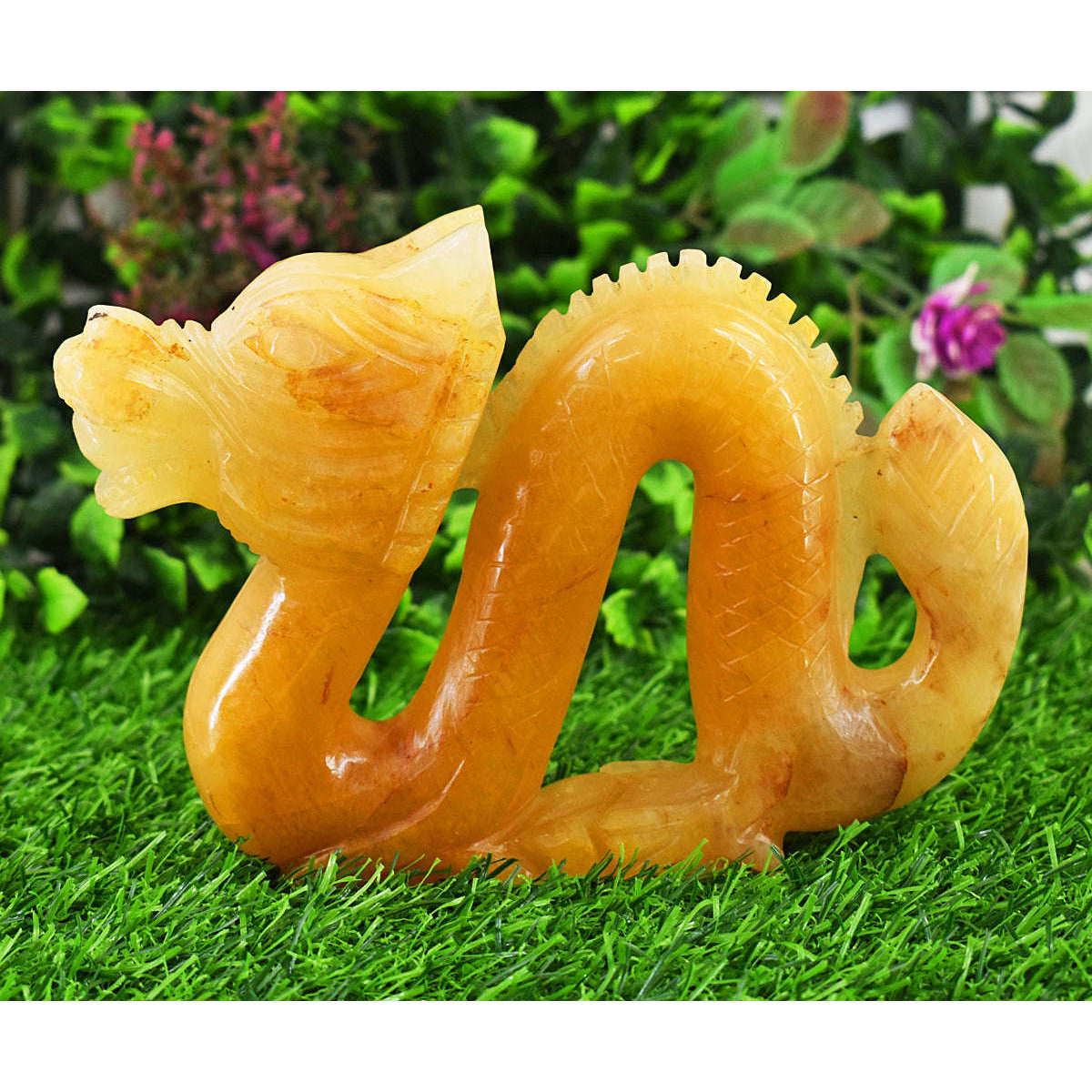 gemsmore:Exclusive Aventurine Hand Carved Dragon