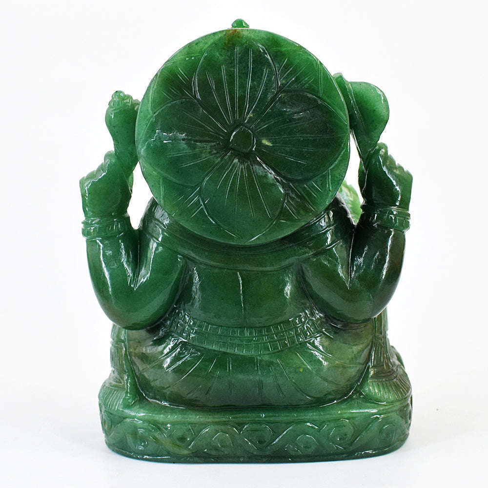gemsmore:Exclusive Jade Hand Carved Lord Ganesha