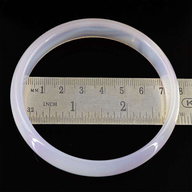 gemsmore:Exclusive Pink Onyx Carved Bangle - Jewellery