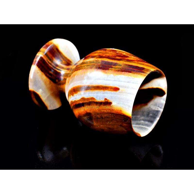 gemsmore:Genuine Agate Hand Carved Wine Glass