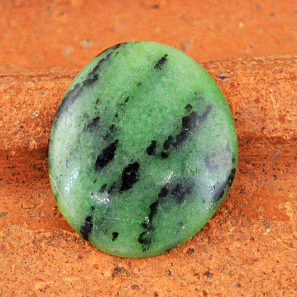 gemsmore:Natural Ruby Zoisite Oval Shape Untreated Loose Gemstone
