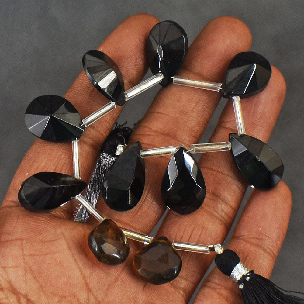 gemsmore:Genuine 145 Carats Spinel Faceted Beads Strand Of 07 Inches
