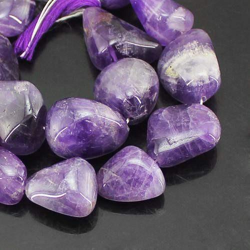 gemsmore:Genuine 15 inches Bolivian Amethyst Gemstone Strand