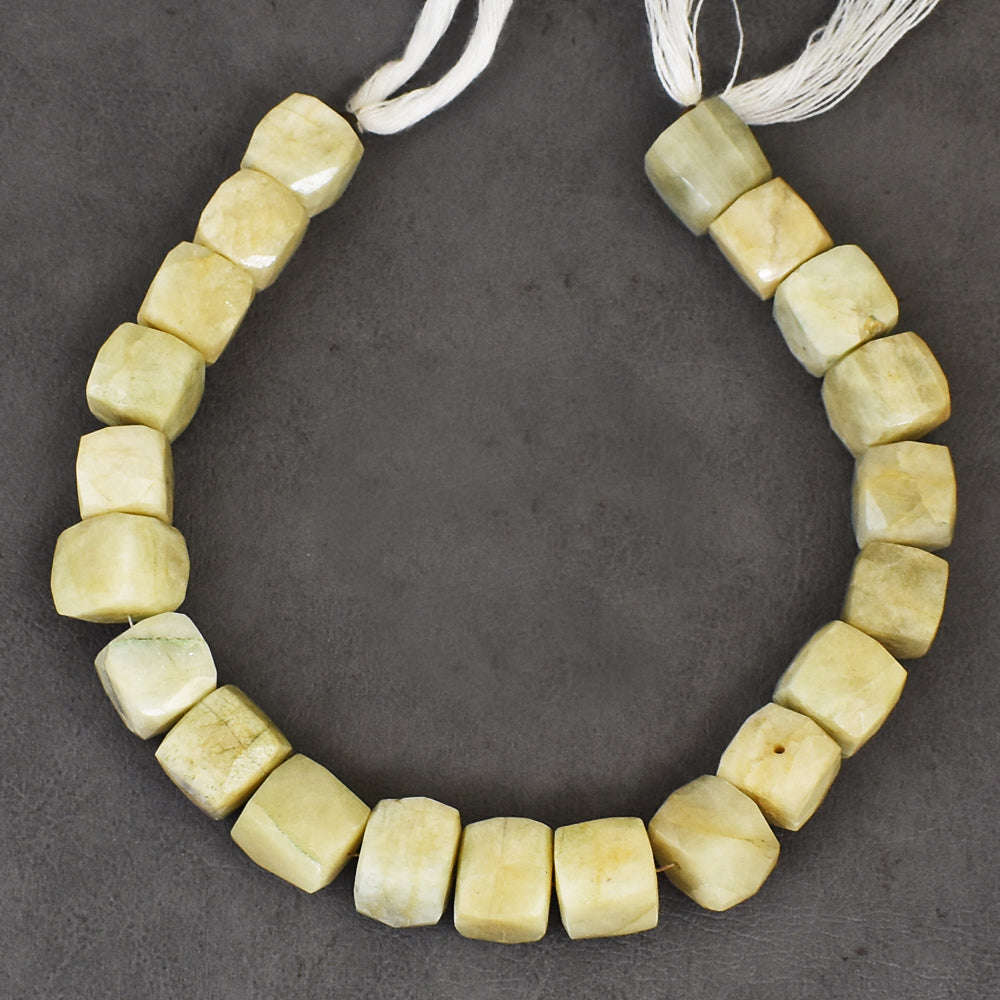 gemsmore:Genuine 220 Carats 09 Inches Amazonite Beads Strand
