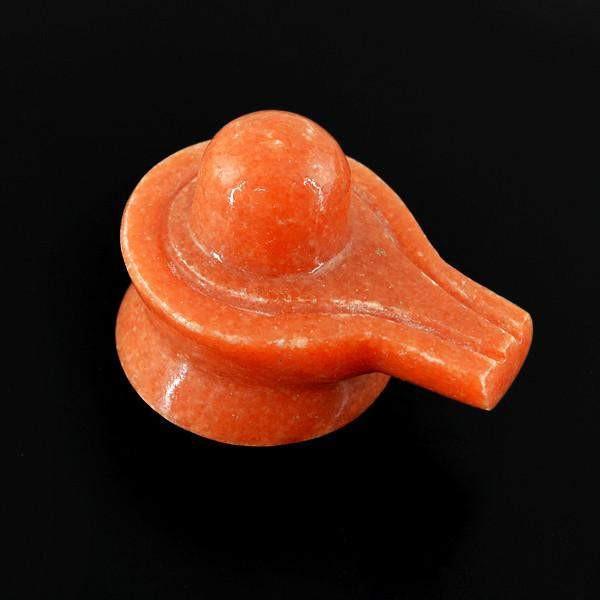 gemsmore:Genuine 456.10 Cts Jasper Carved Shivling Gemstone