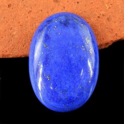 gemsmore:Genuine 72.75 Cts Blue Lapis Lazuli Oval Shaped Gemstone