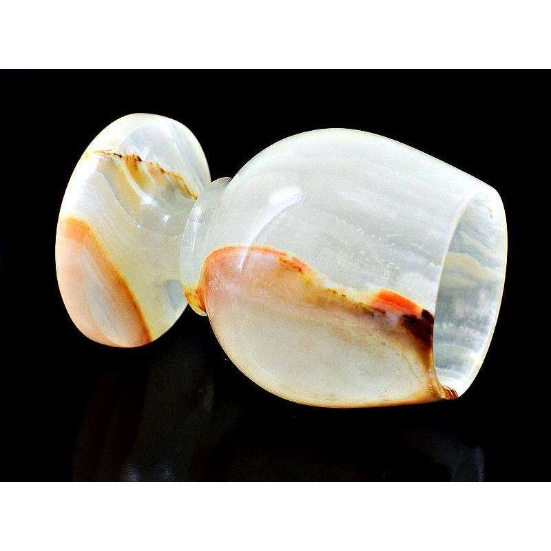 gemsmore:Genuine Amazing Agate carved Wine Glass