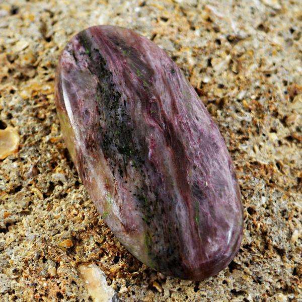 gemsmore:Genuine Amazing Charoite Oval Shape Untreated Loose Gemstone