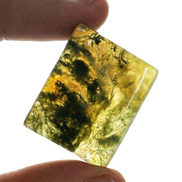 gemsmore:Genuine Amazing Green Moss Agate Untreated loose Gemstone